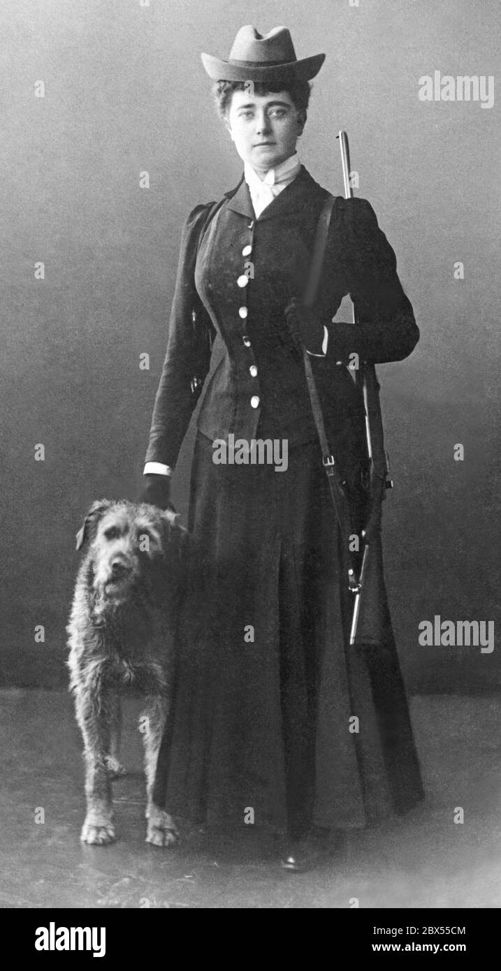 Pauline, called Lilly, Langenfeld, the first wife of Prince Eberwyn of Bentheim and Steinfurt. The marriage ended with a divorce in 1914. Stock Photo