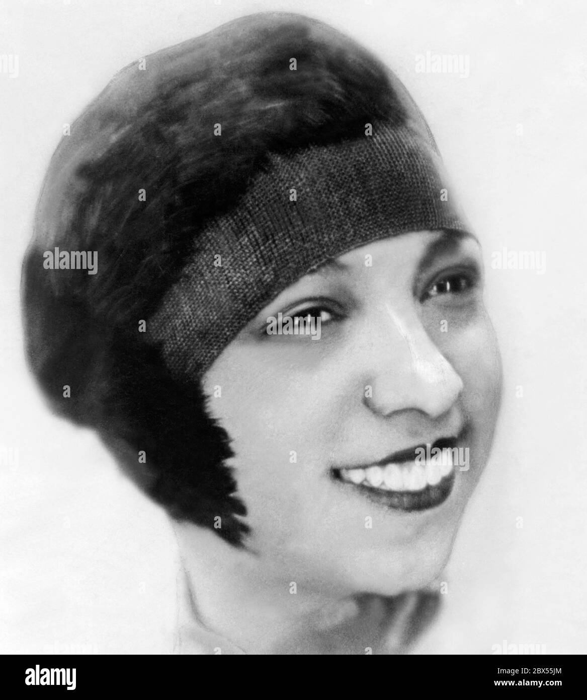 Portrait of the American-French revue star Josephine Baker. Stock Photo