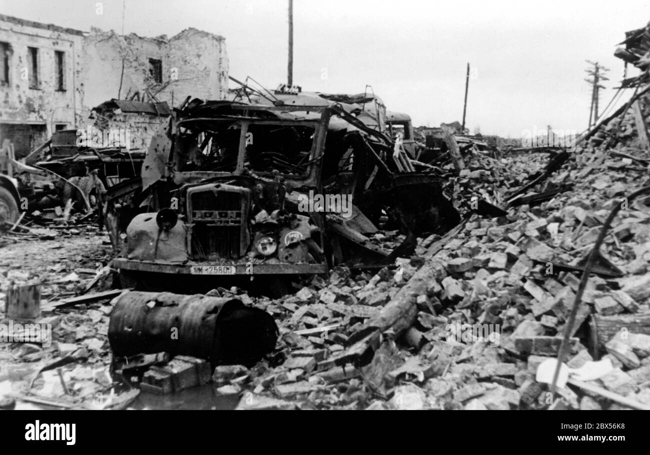 Premium Photo  Battlefield with broken tanks from world war ii destroyed  equipment dust and piles of debris