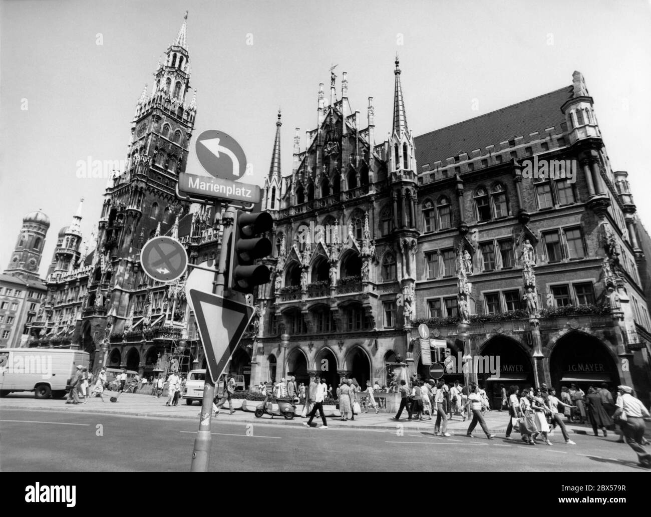 Town Hall: exterior views, Munich, Germany, Bavaria Stock Photo
