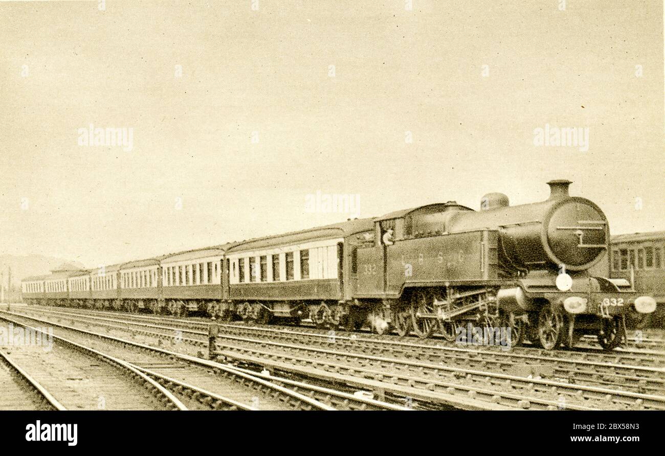 332 Train Engine LBSO steam locomotive, class L n. 332 Brighton - Southern Belle, engine ...