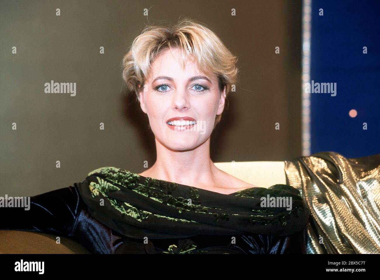 Porträt der Sängerin DANA WINNER, Deutschland um 2000. Portrait of the singer DANA WINNER, Germany around 2000. Stock Photo