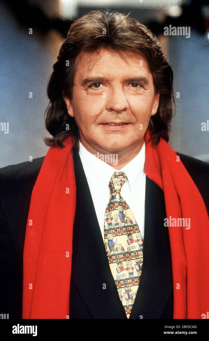 Sänger BERND CLÜVER zu Gast in der Sendung WEIHNACHTEN IM FRÖHLICHEN WEINBERG, Deutschland 1999. Singer BERND CLÜVER guest in the programme WEIHNACHTEN IM FRÖHLICHEN WEINBERG, Germany 1999. Stock Photo