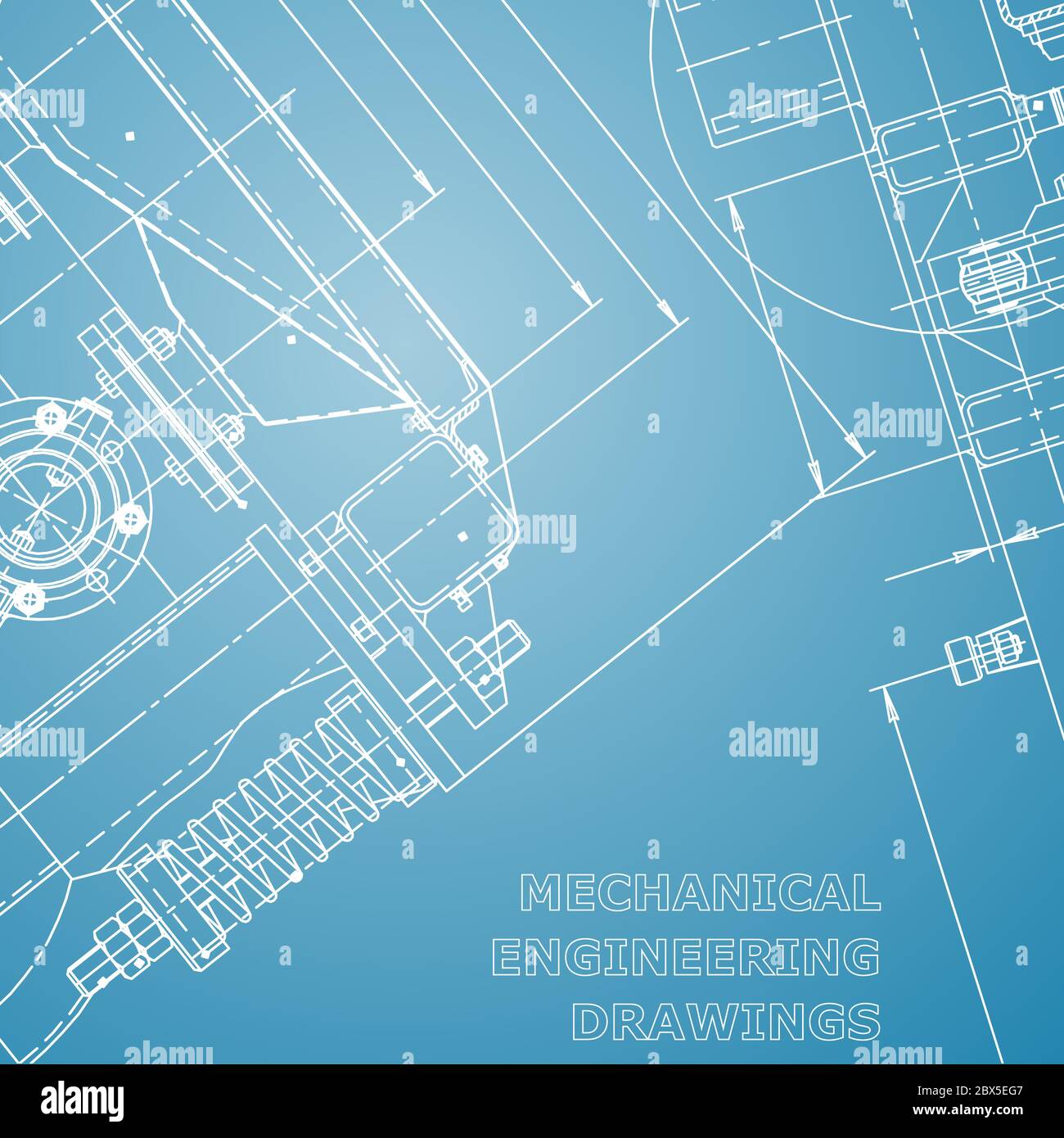 Blueprint. Vector engineering illustration. Technical illustrations ...
