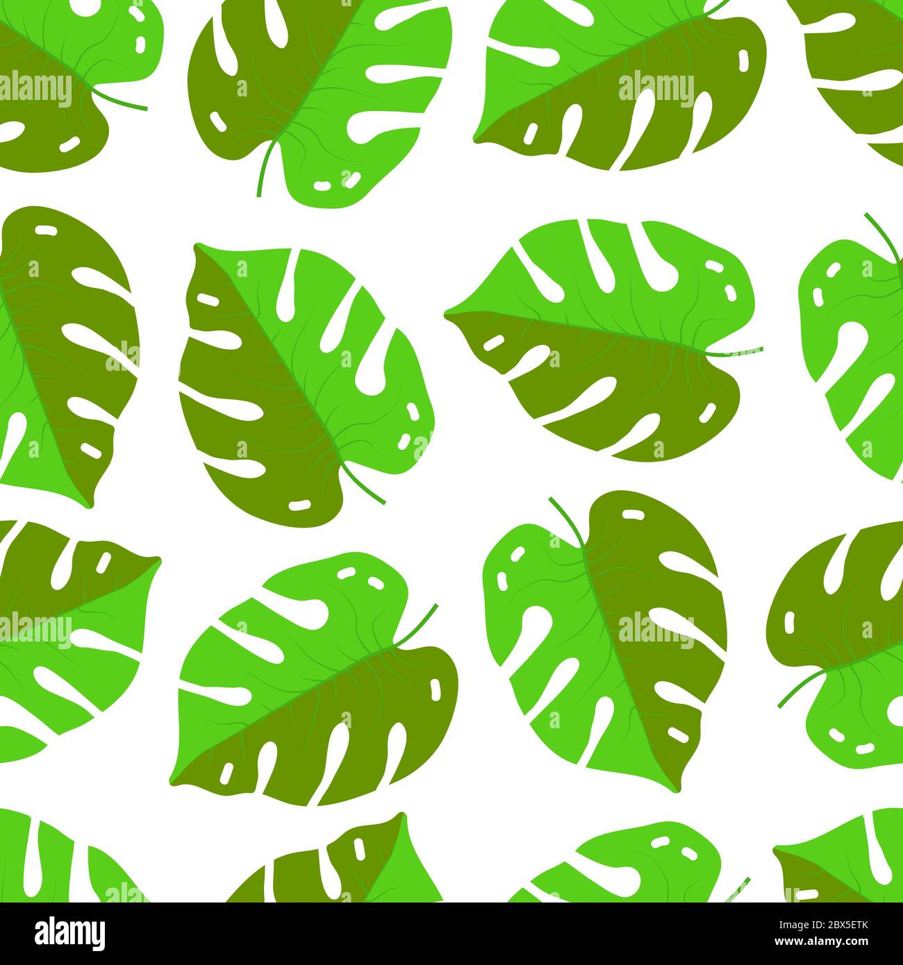 Pattern of tropical palm leaves. jungle seamless vector Stock Vector ...
