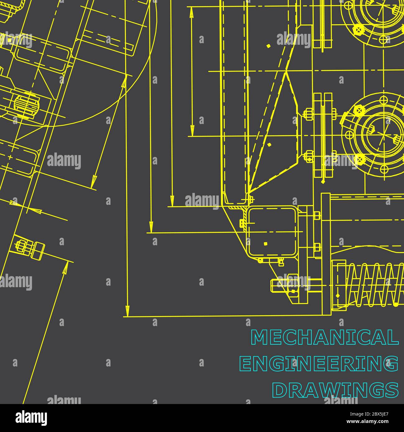 Blueprint. Corporate Identity. Vector engineering illustration ...