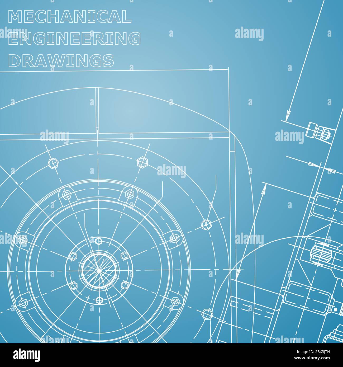 Blueprint. Corporate Identity. Vector engineering illustration. Cover ...