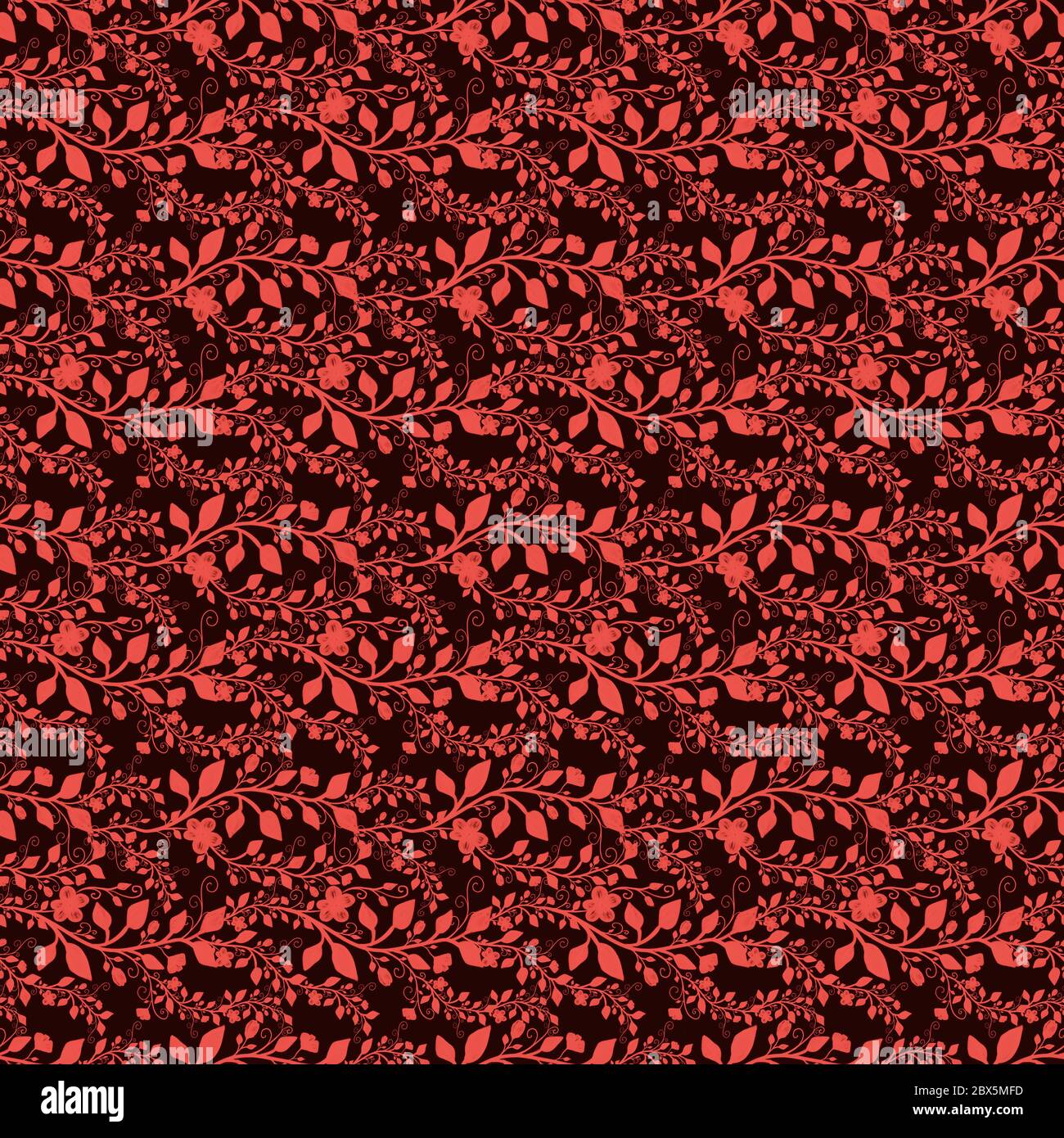 Vintage floral seamless pattern, hand drawn illustration Stock Photo ...