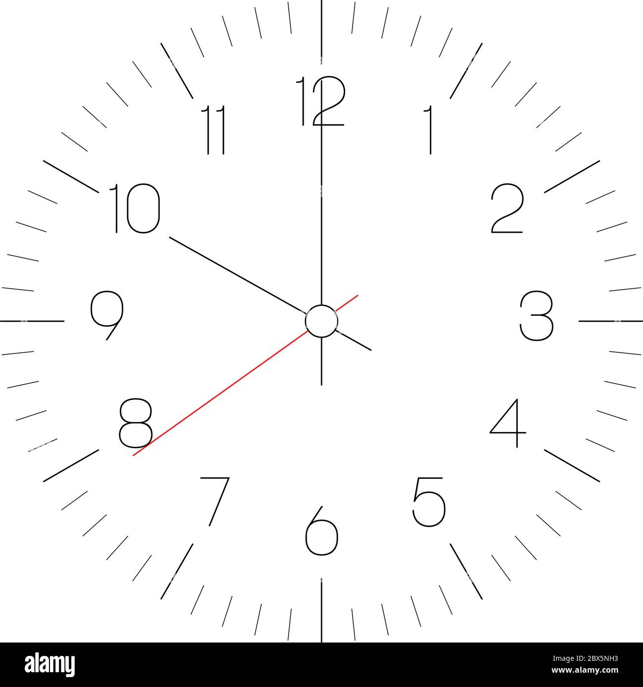 Clock face hour dial with numbers dots mark Vector Image