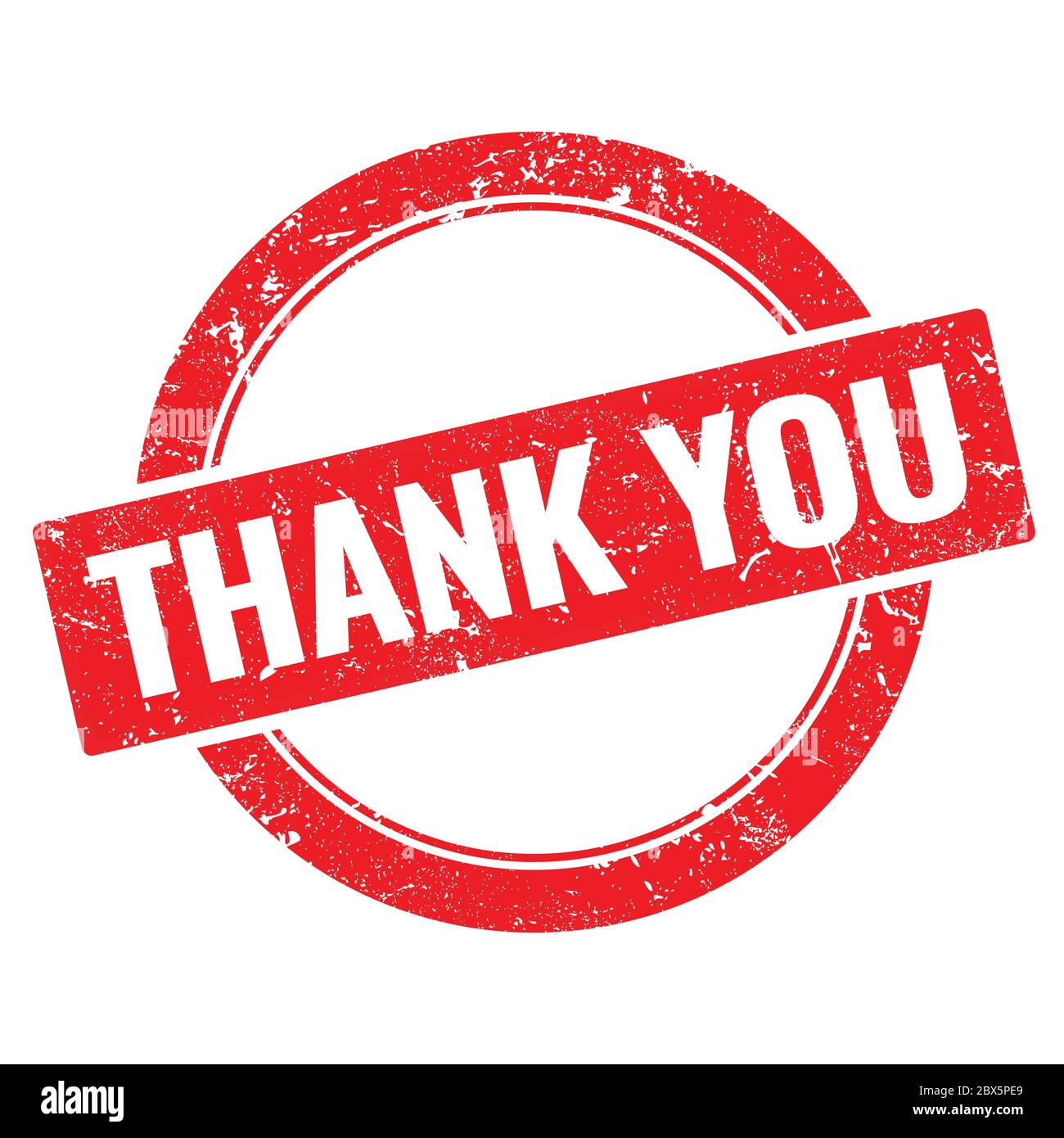 THANK YOU red round stamp Stock Photo - Alamy