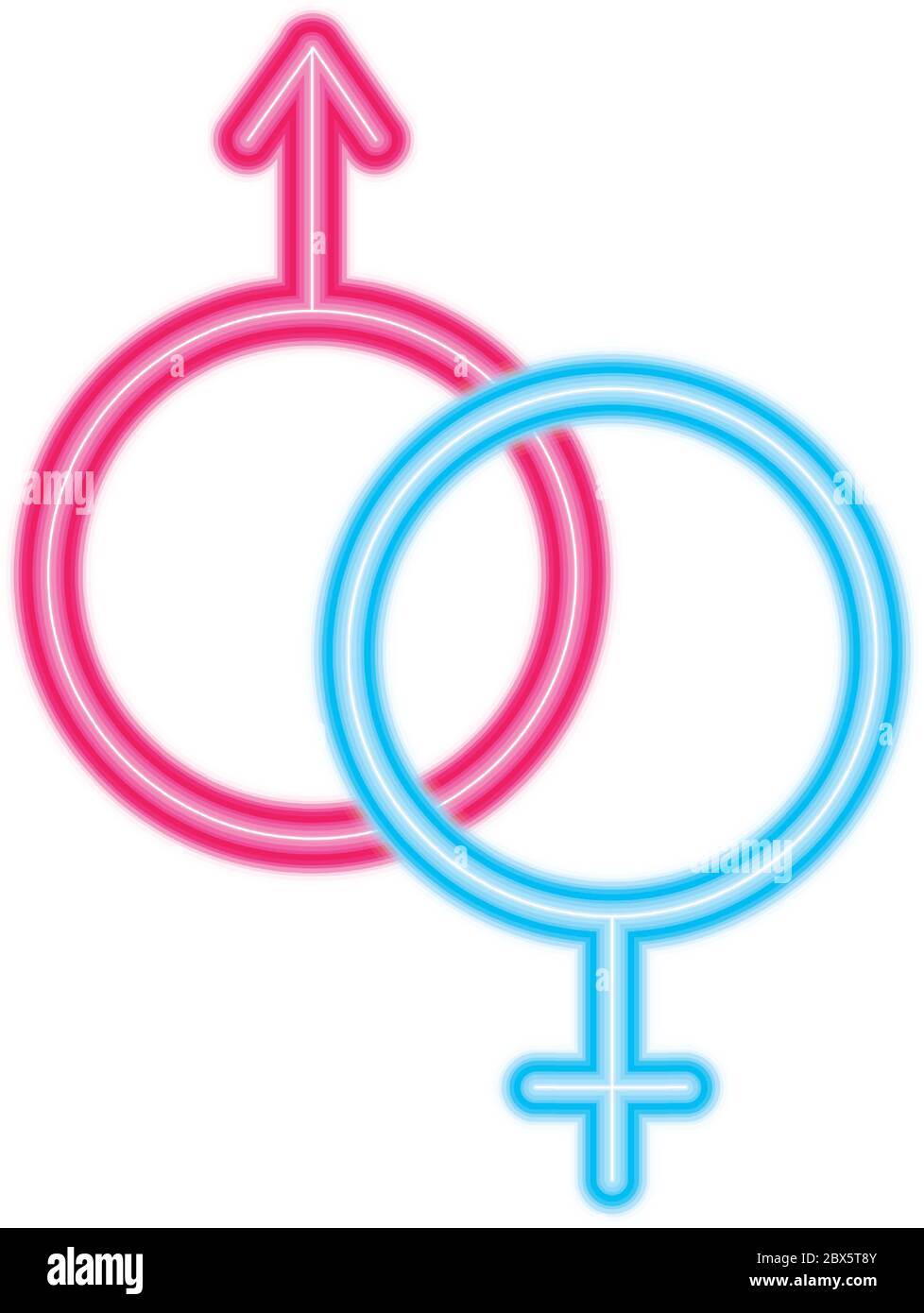 Female And Male Gender Symbols Vector Design Stock Vector Image Art Alamy