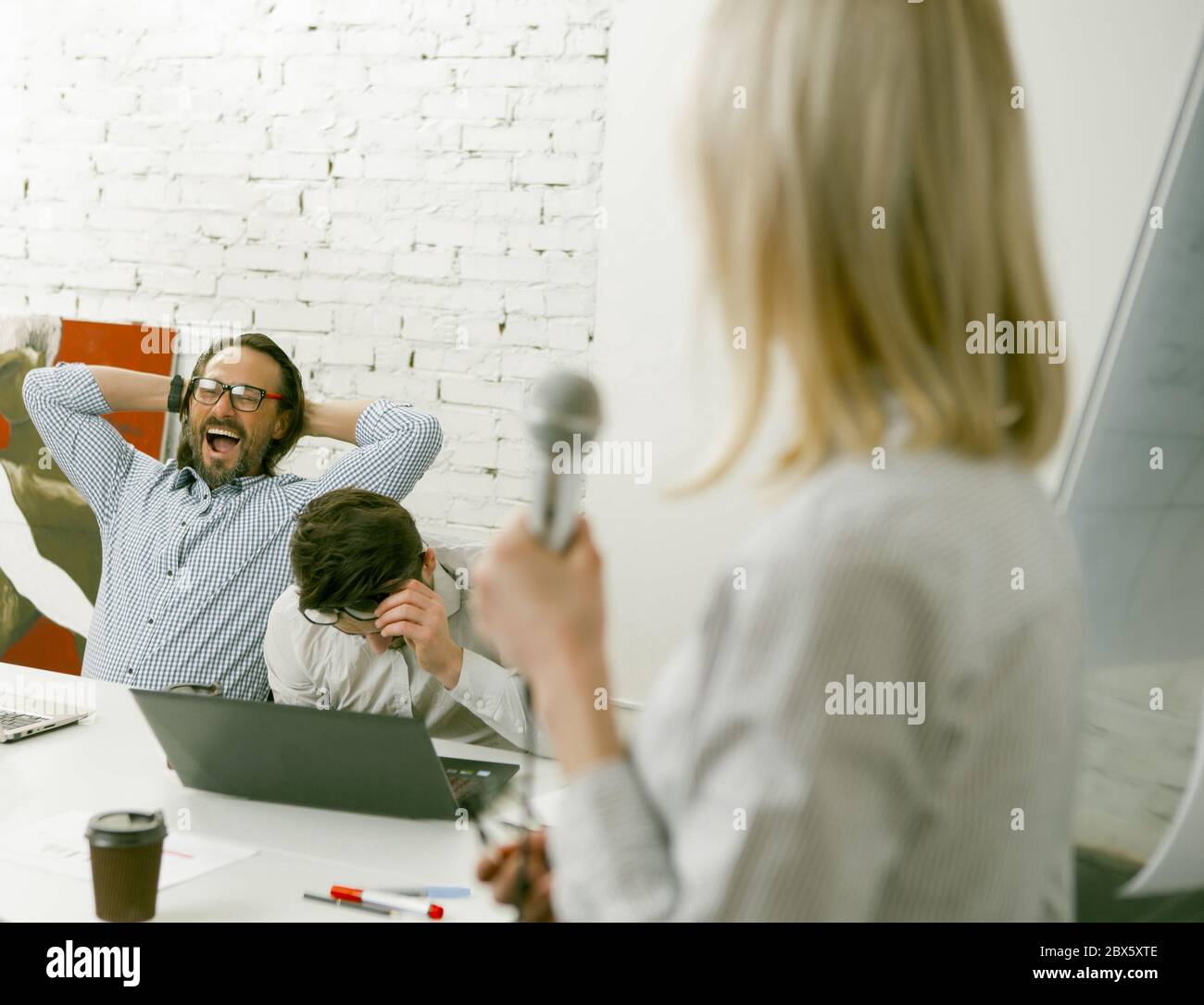 Long conference table hi-res stock photography and images - Alamy
