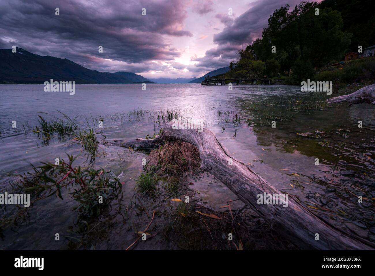 Lake Wakatipu, South Island, New Zealand Stock Photo - Alamy