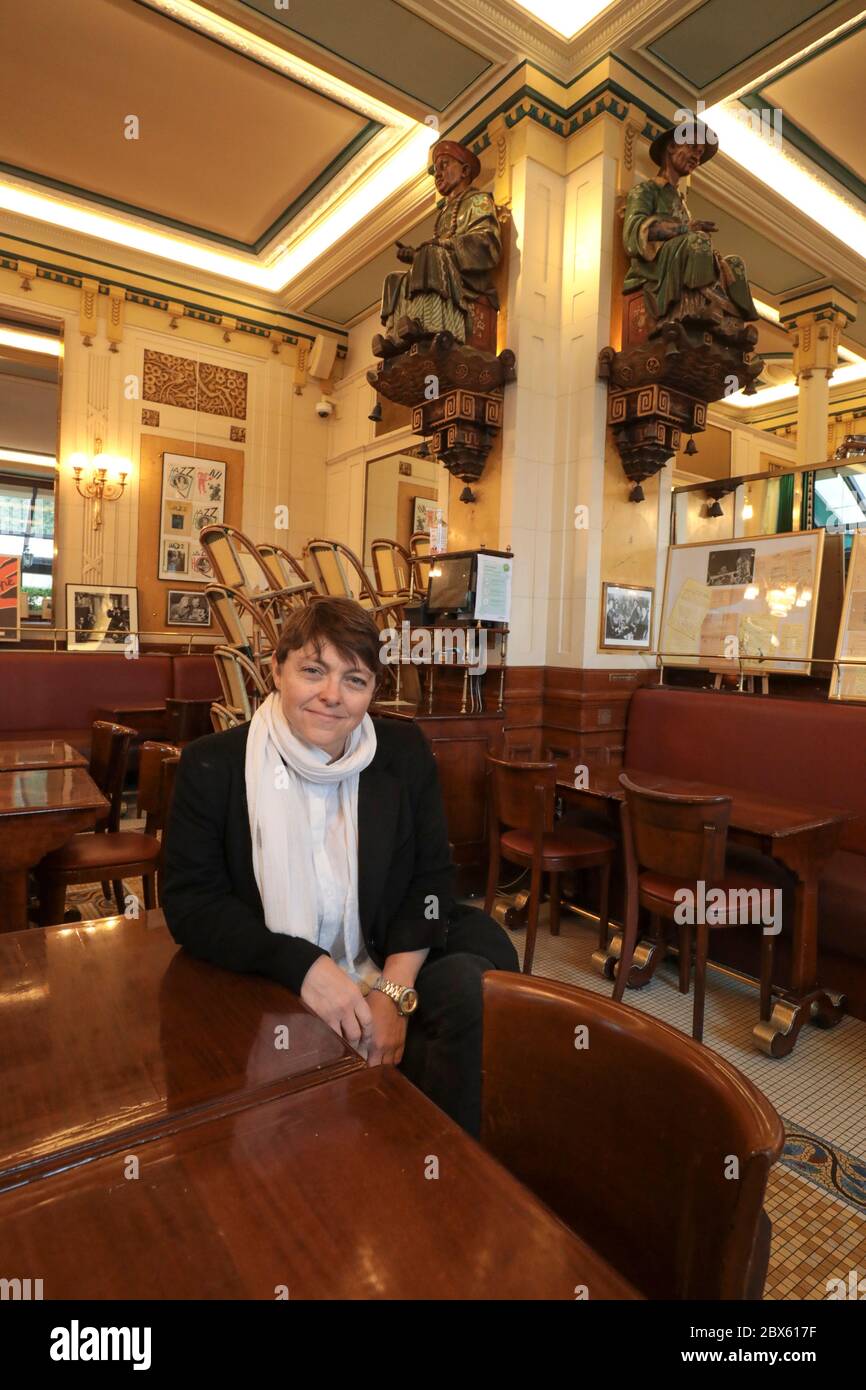 CATHERINE MATHIVAT, GENERAL MANAGER BRASSERIE LES DEUX MAGOTS IN PARIS ...
