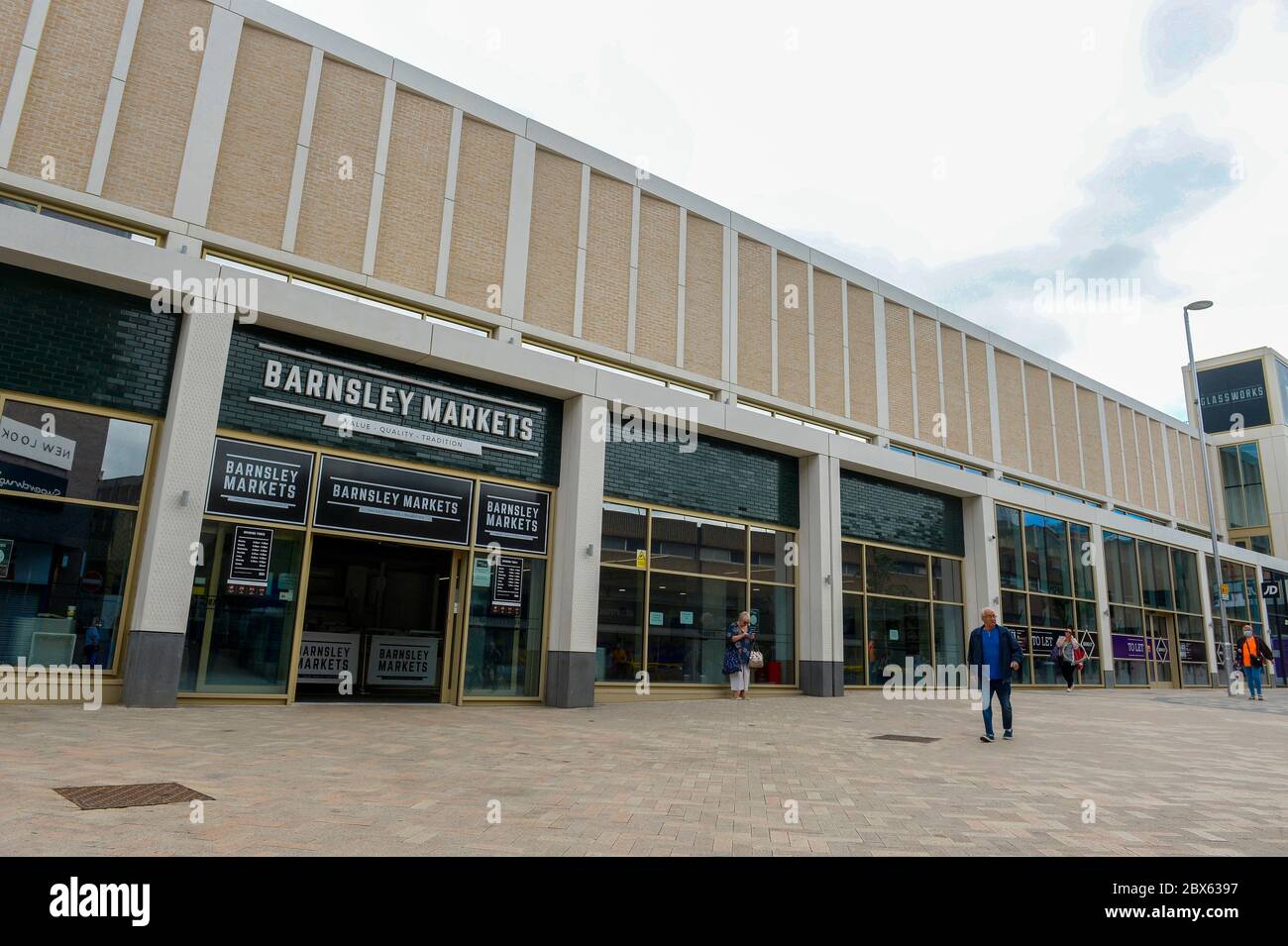 The Glassworks development under construction in Barnsley town centre