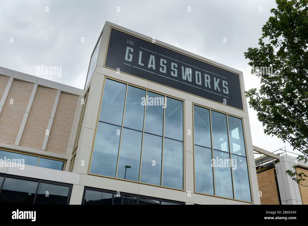 The Glassworks development under construction in Barnsley town centre