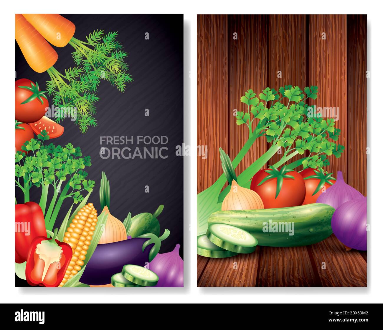 set of fresh organic vegetables, healthy food, healthy lifestyle or ...