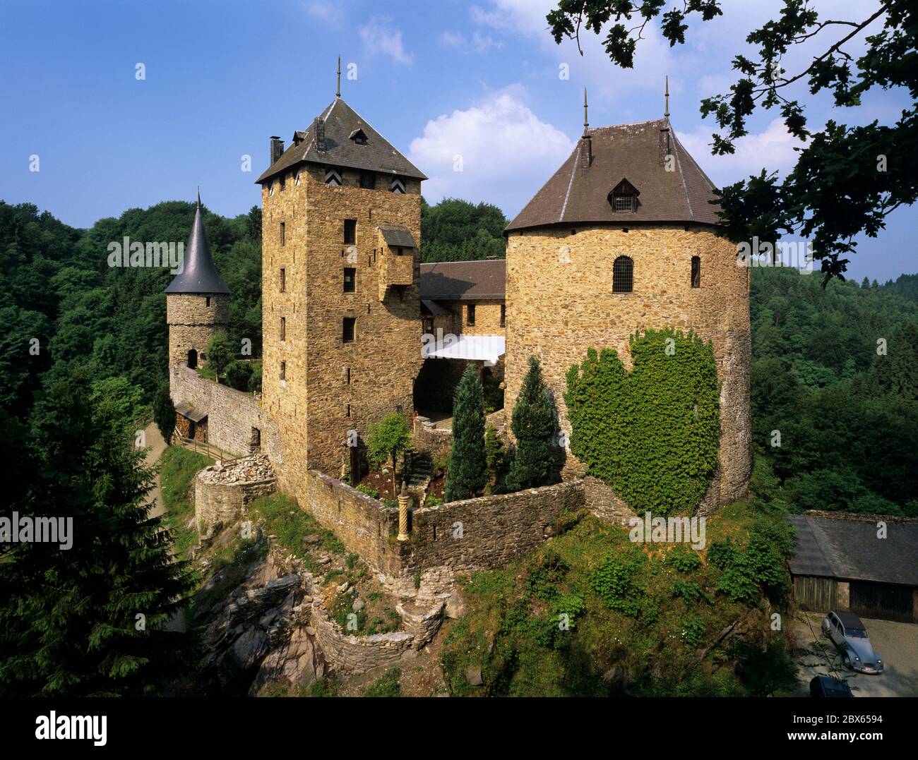 Reinhardstein Castle, Malmedy, Ardennes Forest, Belgium Stock Photo