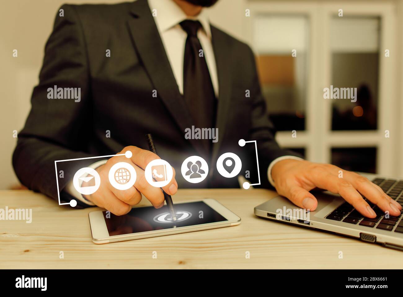 Information Digital Technology Network Connection Infographic Elements ...