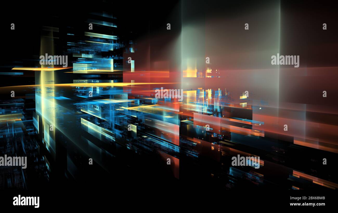 Abstract fractal illustration for creative design looks like modern ...