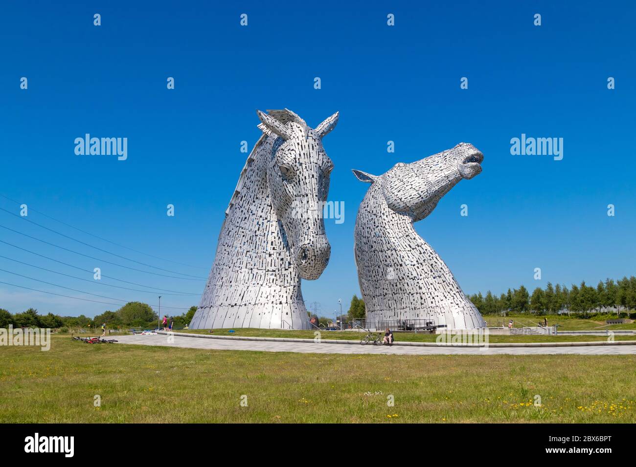 The Kelpies, The Helix, Falkirk, Scotland Stock Photo