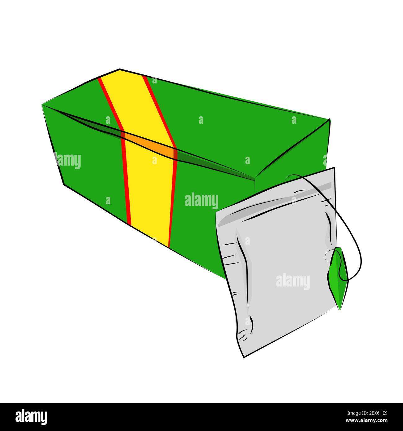 Tea bag blank label Stock Vector Images Alamy