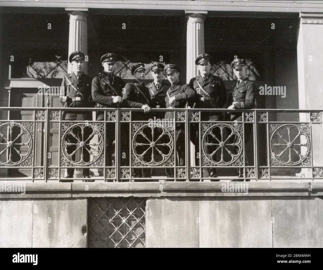 SS guards in the Ministry of Propaganda. Heinrich Hoffmann Photographs 1933 Adolf Hitler's official photographer, and a Nazi politician and publisher, who was a member of Hitler's intimate circle. Stock Photo
