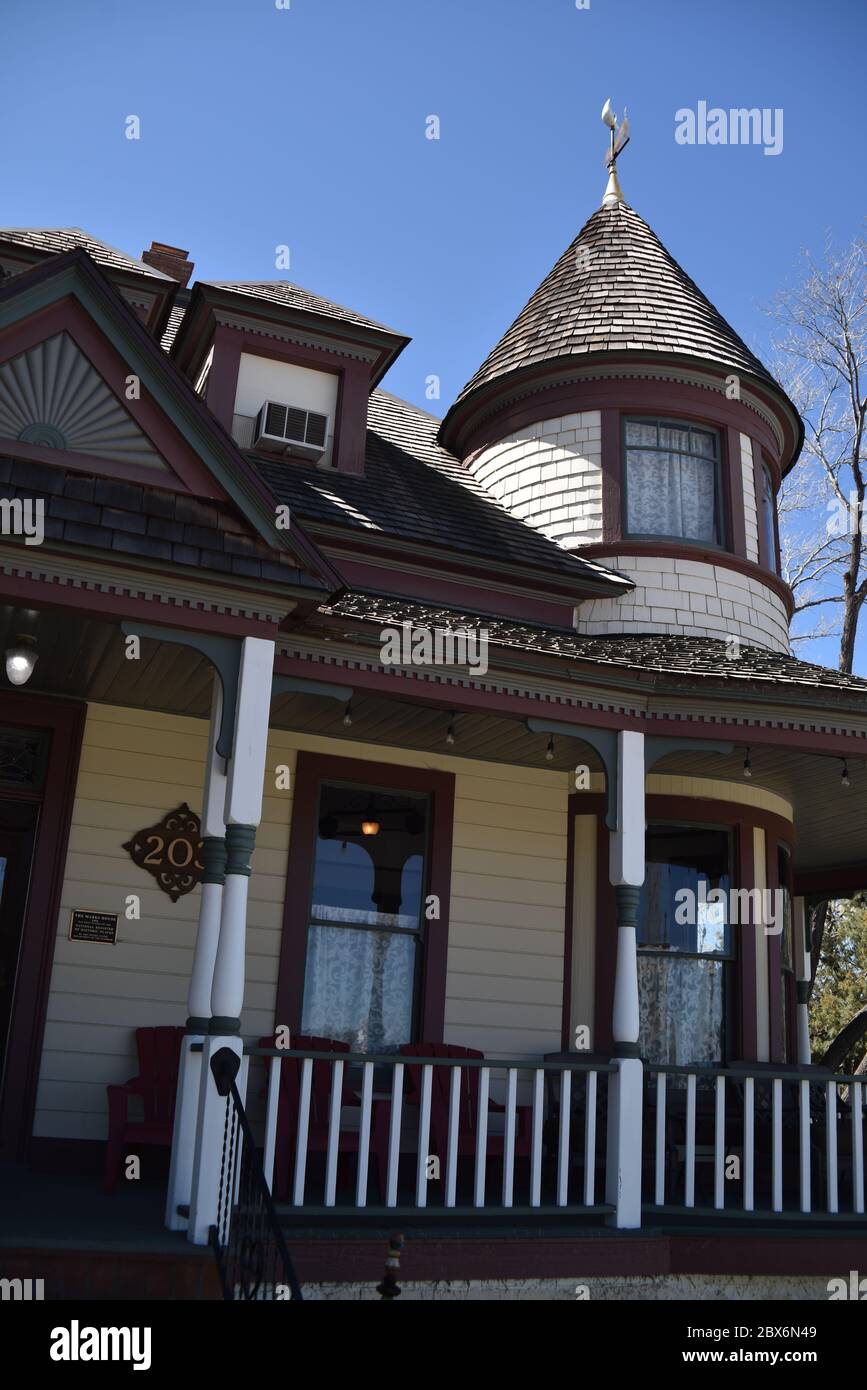 Prescott, AZ. U.S.A. April 22, 2020. The Mark’s Victorianstyle 1894