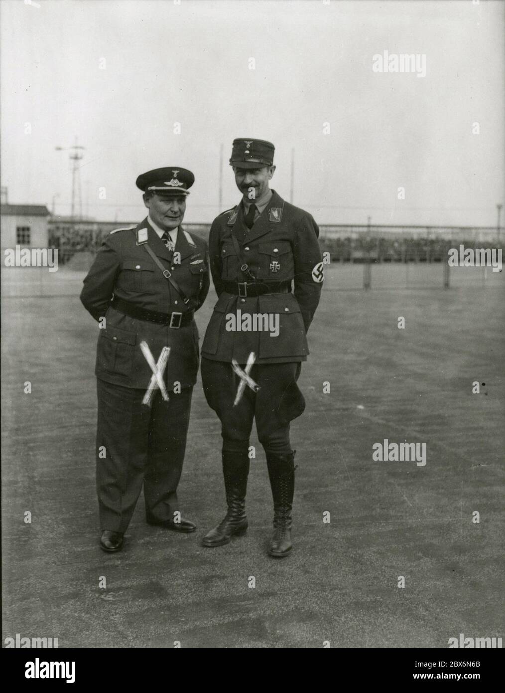 Goering and Prince August Wilhelm Heinrich Hoffmann Photographs 1933 Adolf Hitler's official photographer, and a Nazi politician and publisher, who was a member of Hitler's intimate circle. Stock Photo