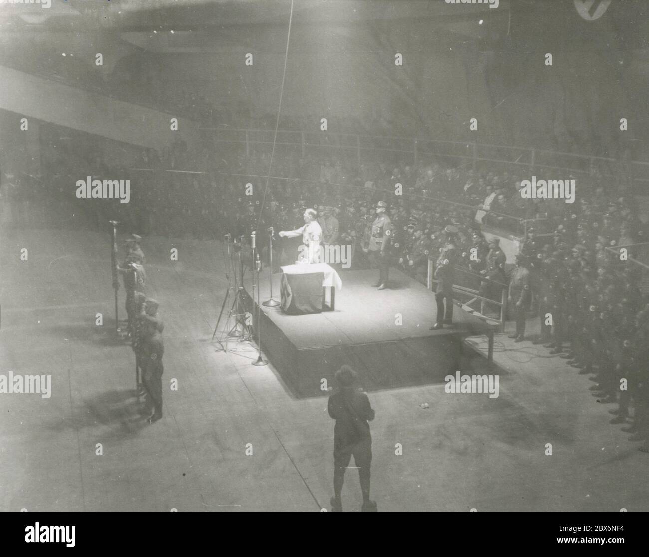 Assembly -Hitler speaks, Ernst Roehm Heinrich Hoffmann Photographs 1933 ...