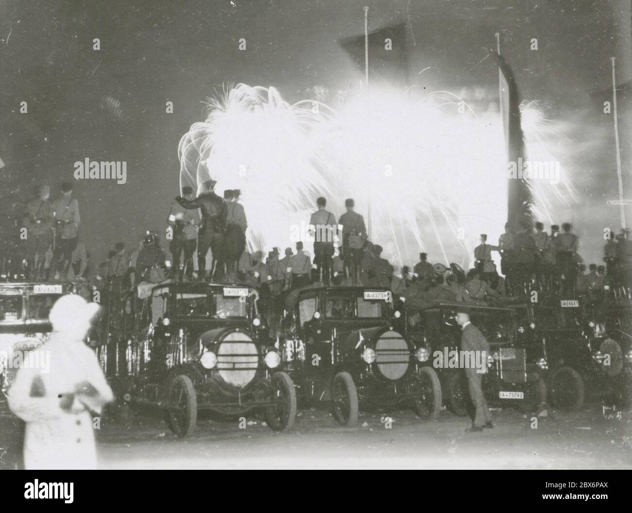 Fireworks on May 1st. Heinrich Hoffmann Photographs 1933 Adolf Hitler's