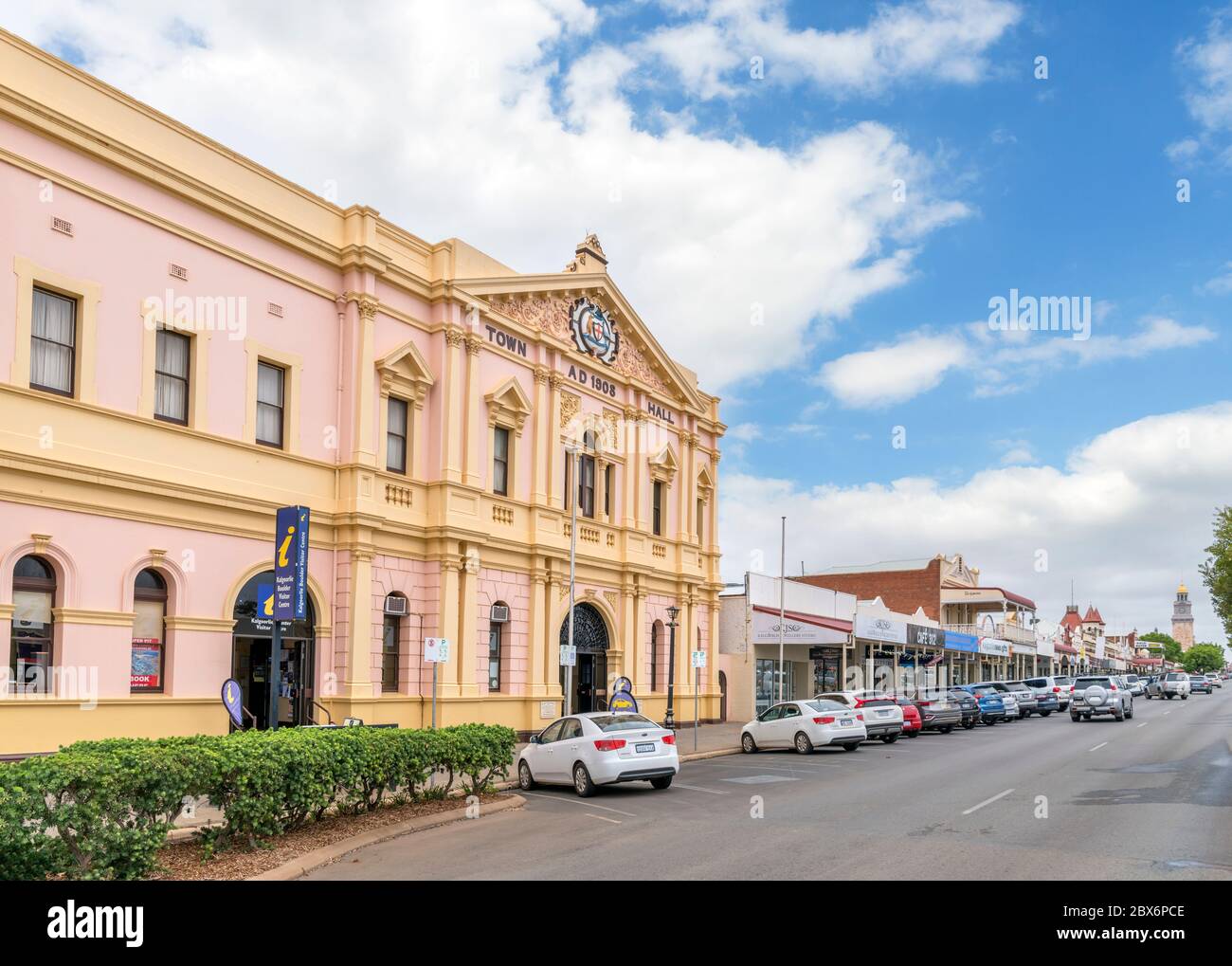 Kalgoorlie Town Hall, Hannan Street, Kalgoorlie, Western Australia, Australia Stock Photo