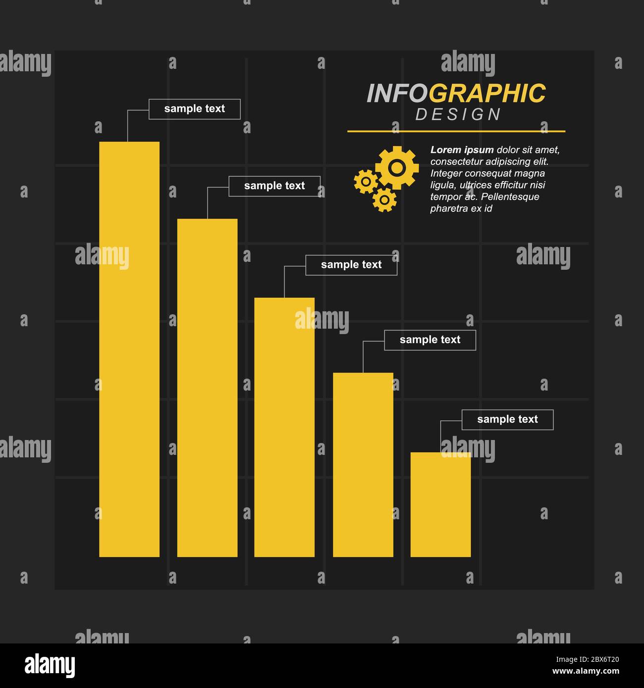 Decreasing Graph Bar Chart Economic Pressure Financial Problem Statistical  Infographic Stock Vector Image & Art - Alamy