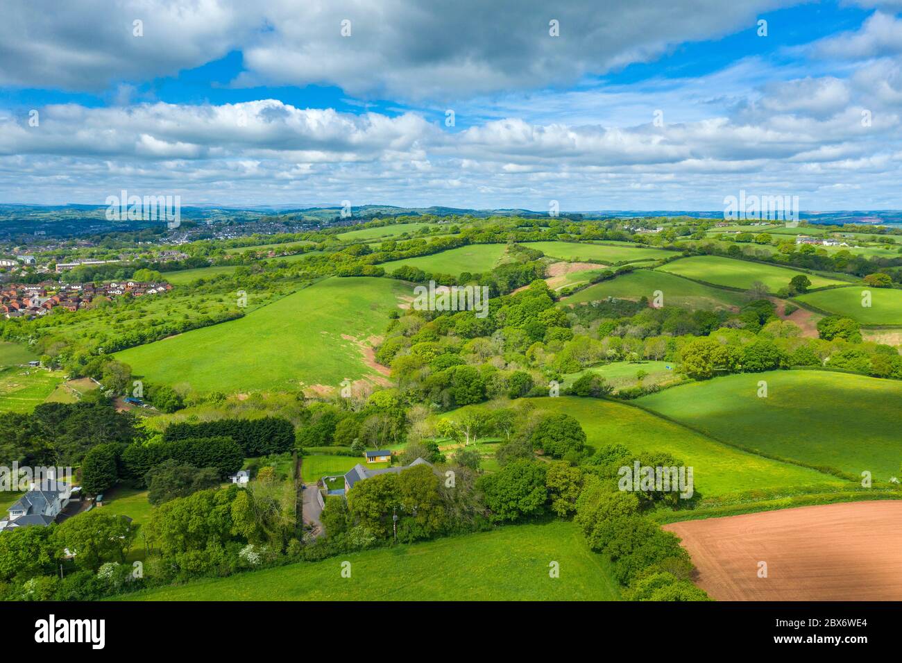 Spreeng in Devon seen over Beacon Hill near Exeter, Devon, England
