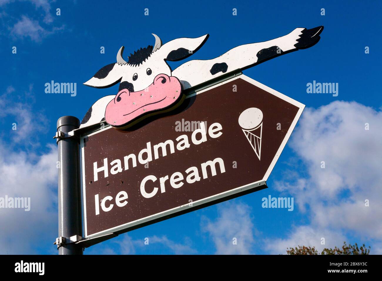 Ice Cream Signage, Derbyshire, England, UK Stock Photo Alamy