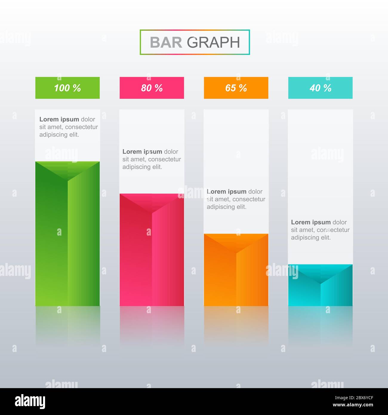 Decreased graph illustration Stock Vector Images - Alamy
