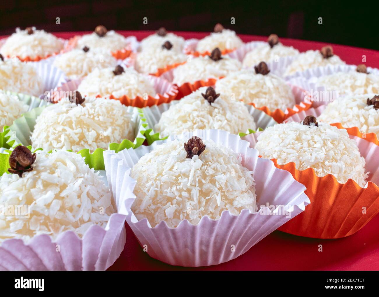 Coconut Little Kiss ( Beijinho ). very traditional Brazilian sweets ...