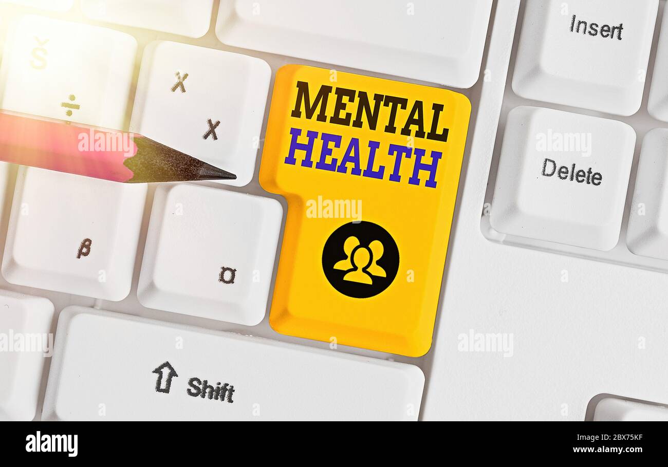 Handwriting text writing Mental Health. Conceptual photo state of the