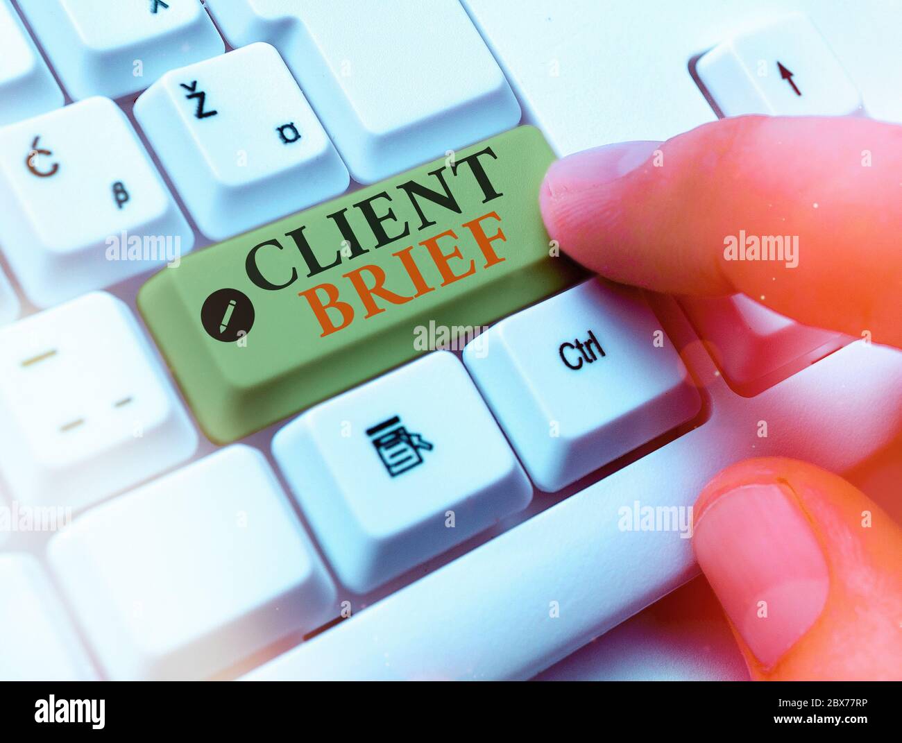Handwriting text writing Client Brief. Conceptual photo the document ...