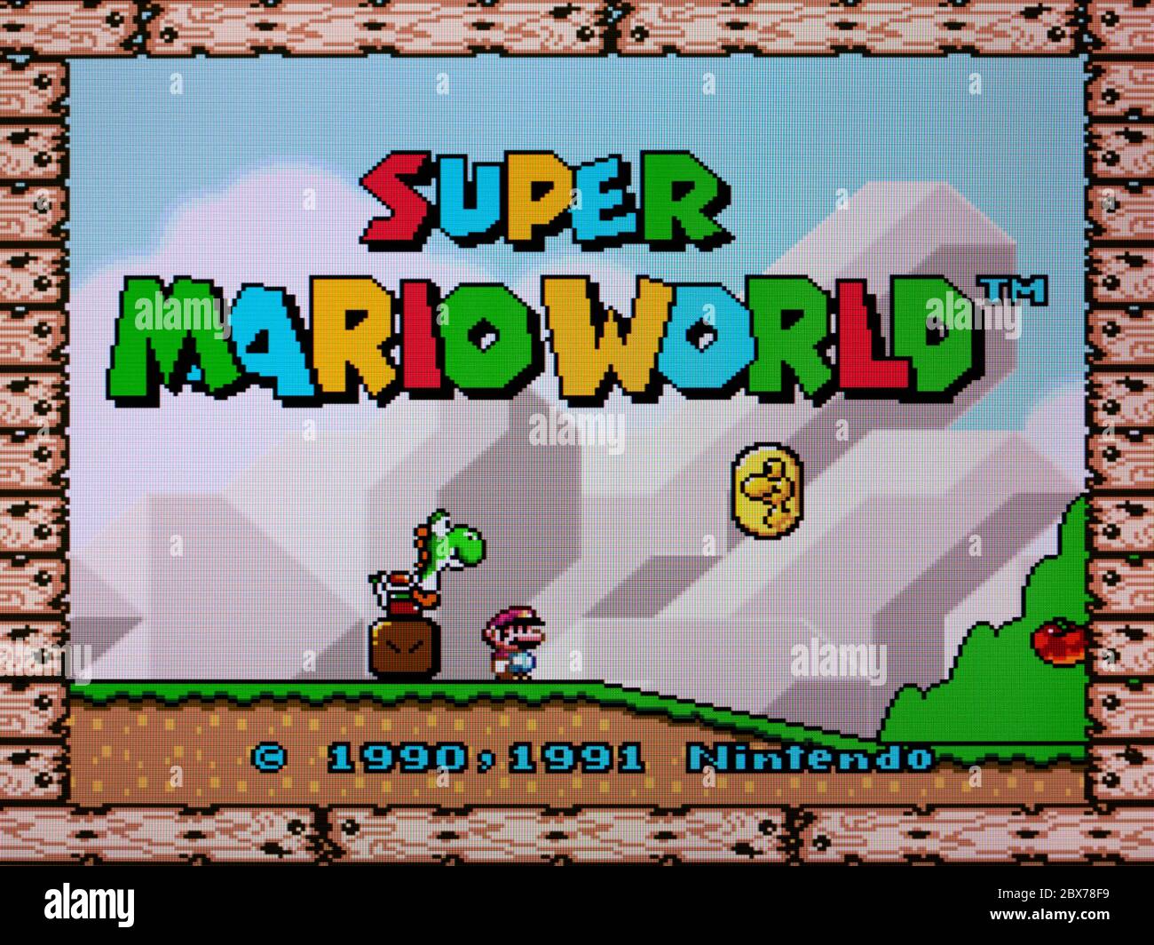 Super Mario World - SNES Super Nintendo - Editorial use only Stock Photo -  Alamy