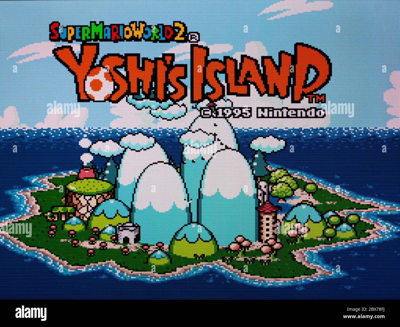 Super Mario World 2 Yoshi's Island - SNES Super Nintendo - Editorial use  only Stock Photo - Alamy