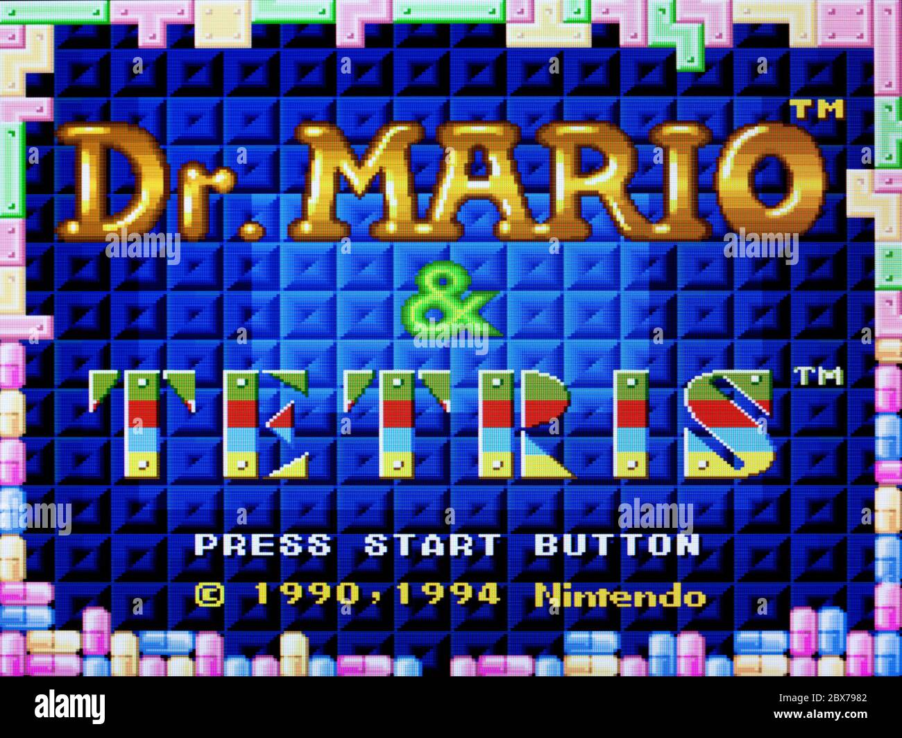 Dr Mario & Tetris - SNES Super Nintendo - Editorial use only Stock Photo -  Alamy