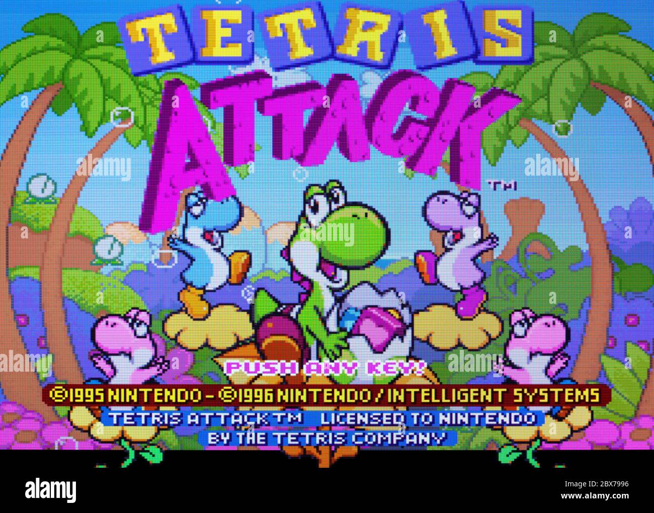Tetris Attack - SNES Super Nintendo - Editorial use only Stock Photo - Alamy