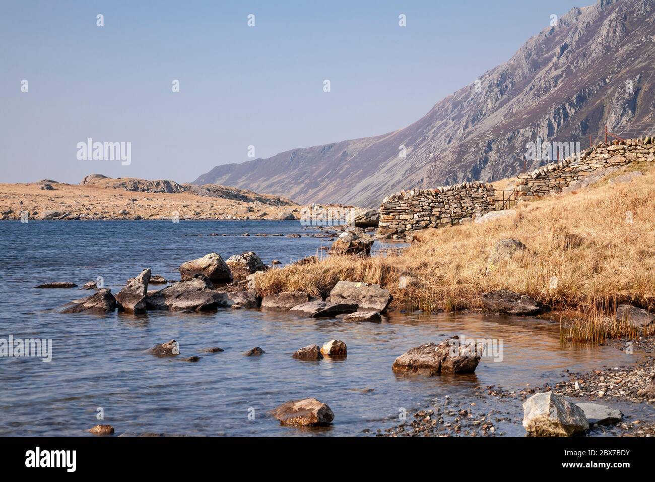 Pen Yr Ole Wen mountain, Snowdonia, North Wales Stock Photo