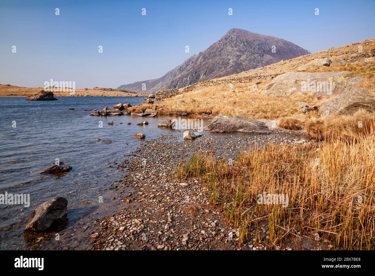 Pen Yr Ole Wen mountain, Snowdonia, North Wales Stock Photo