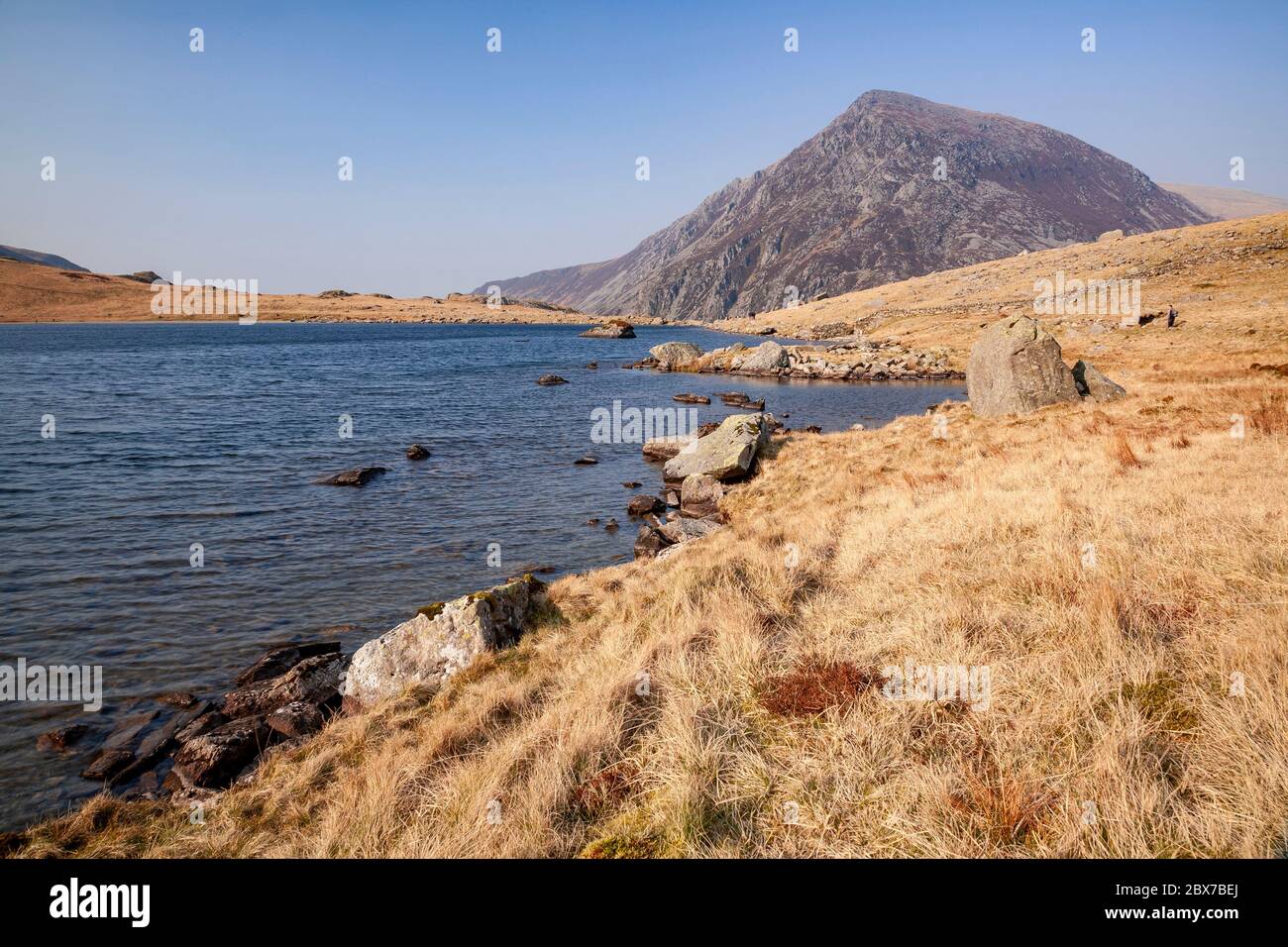 Pen Yr Ole Wen mountain, Snowdonia, North Wales Stock Photo