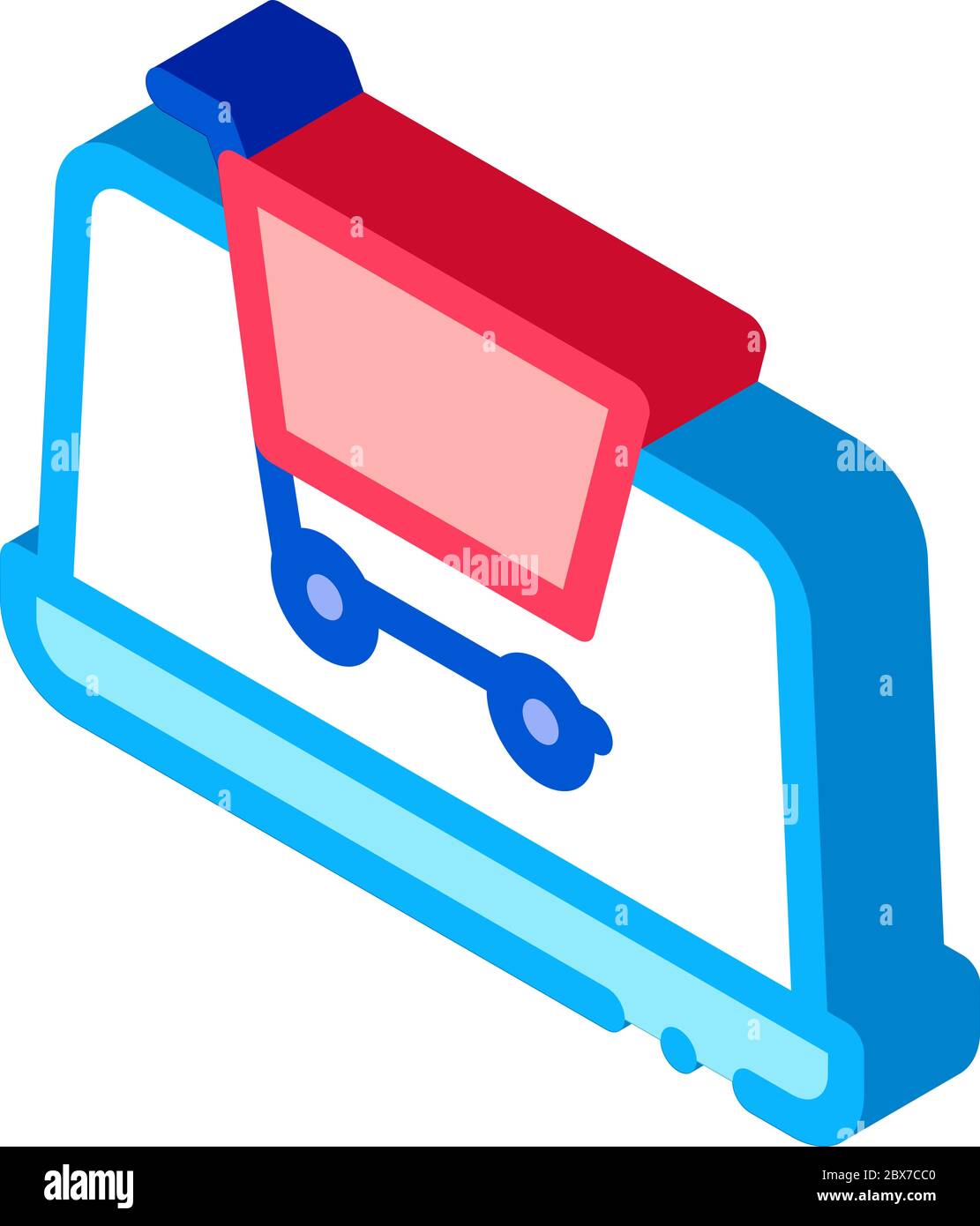 Internet Shopping isometric icon vector illustration Stock Vector Image ...