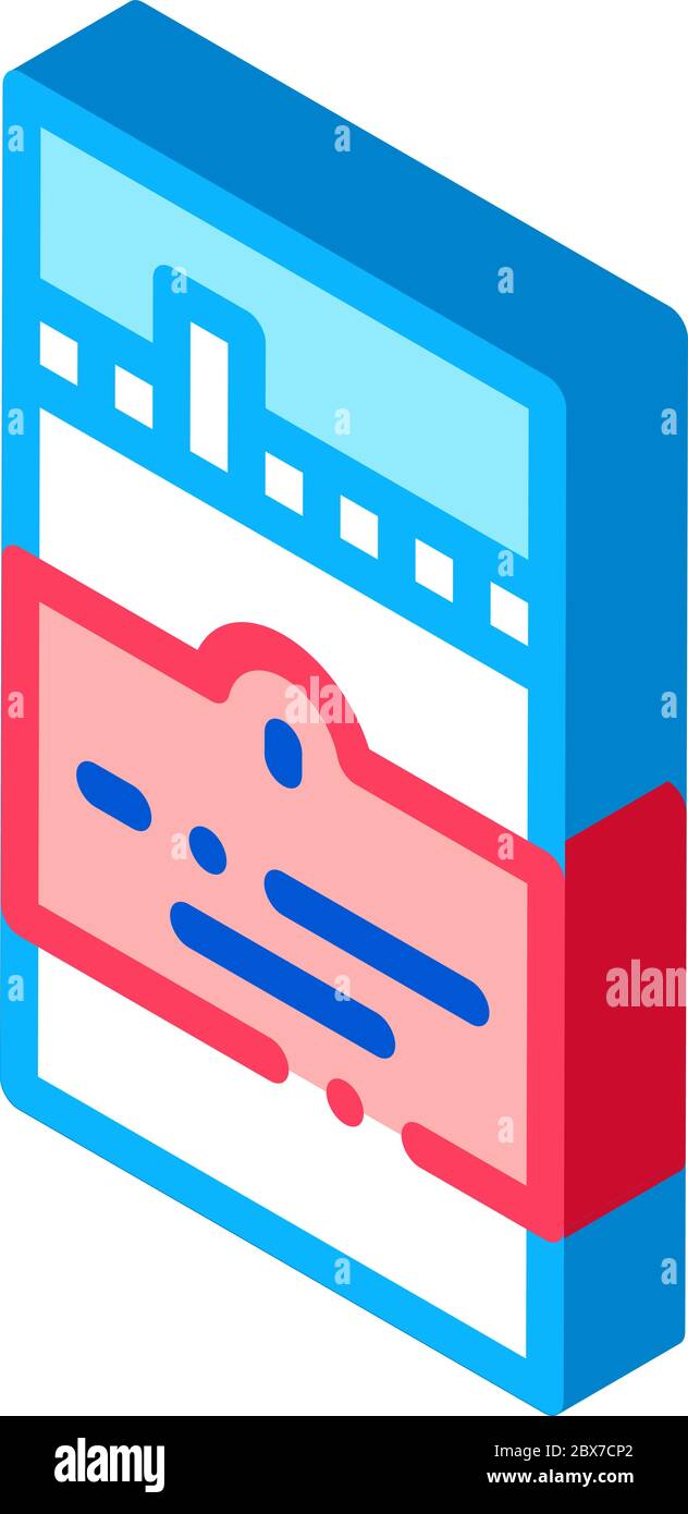 Cigarettes isometric icon vector illustration Stock Vector Image & Art ...