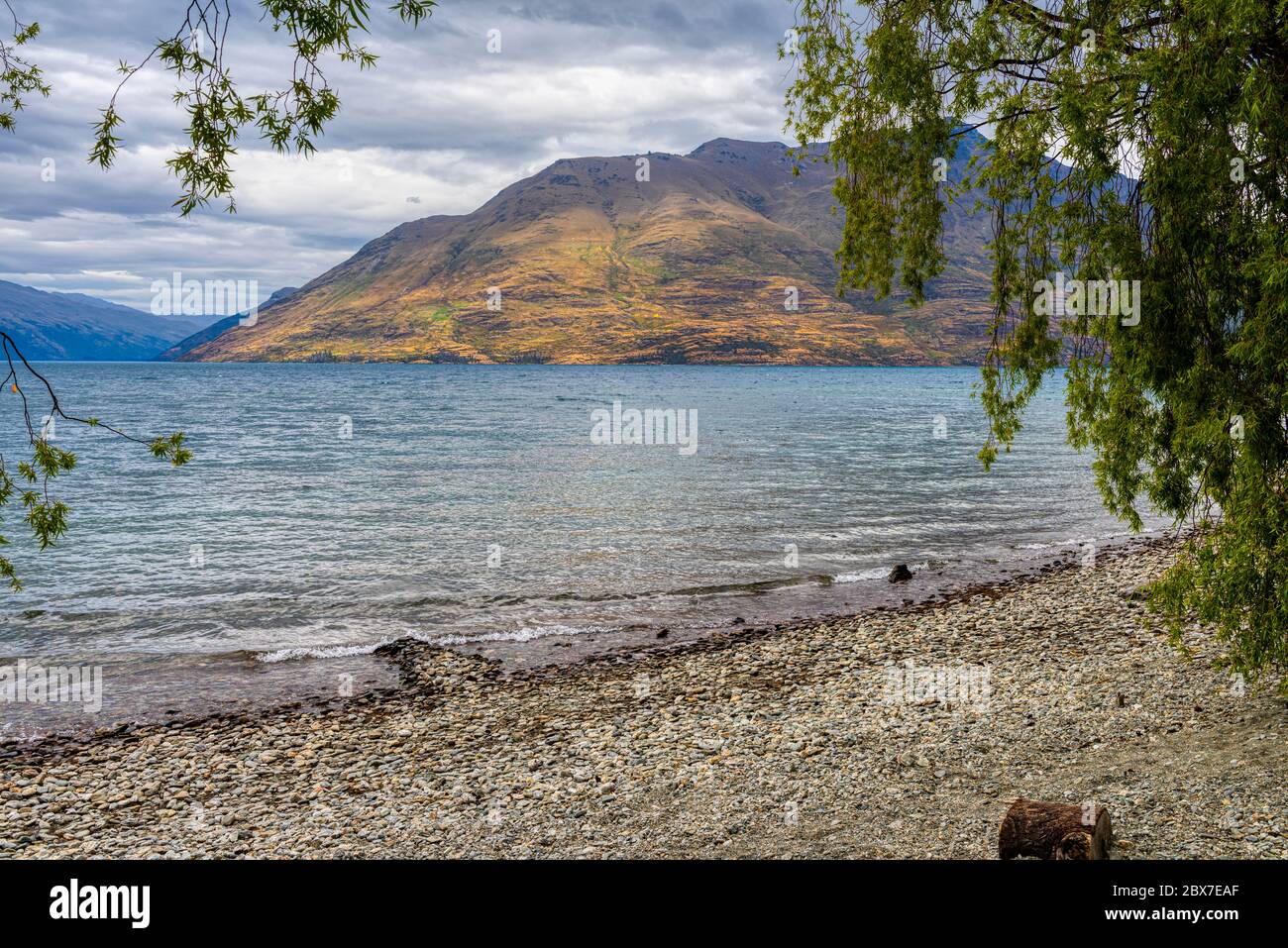 Queenstown and Lake Wakatipu in New Zealand's south Island Stock Photo ...