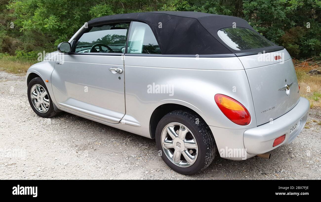 Bordeaux , Aquitaine / France - 06 01 2020 : PT Cruiser grey chrysler convertible vintage retro car Stock Photo